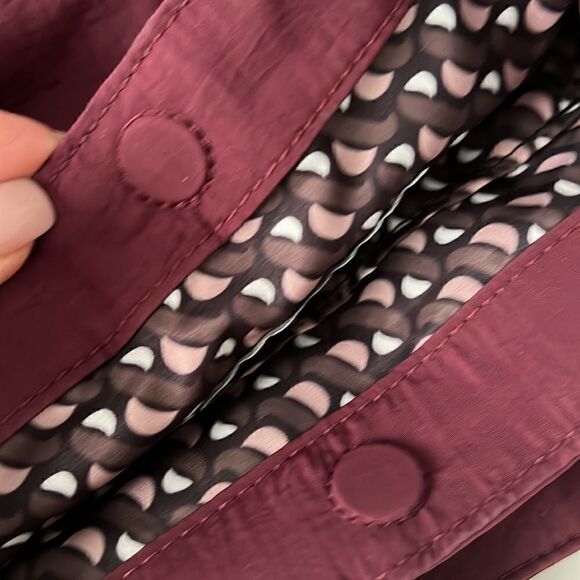 Stella & Dot Zip It Oxblood You Do You Detachable Strap Purse Crossbody - Picture 10 of 15